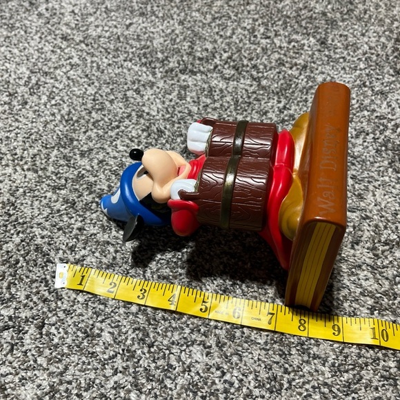 Vintage Walt Disney World Fantasia Sorcerers Apprentice Mickey Mouse Vinyl Bank - Picture 8 of 10